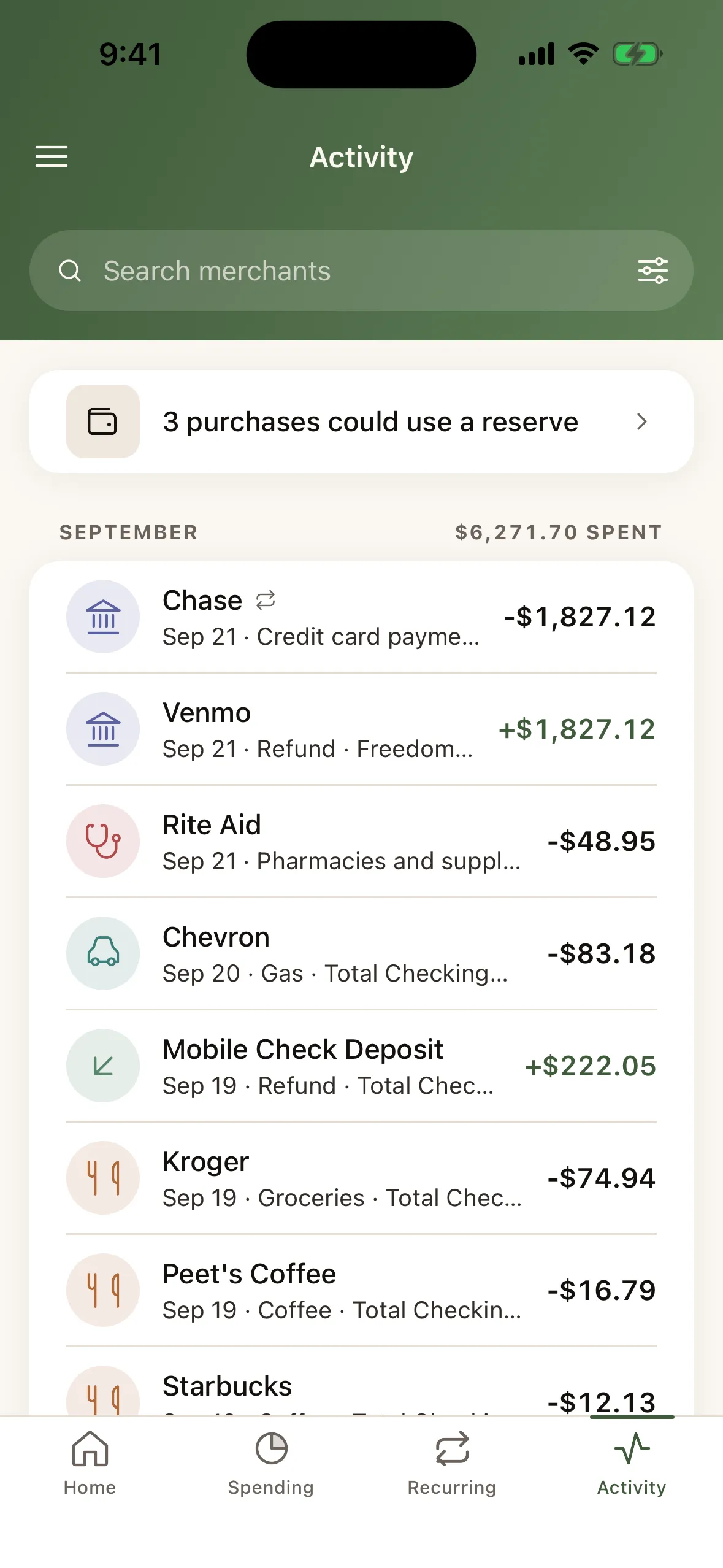 Every transaction, logged for you